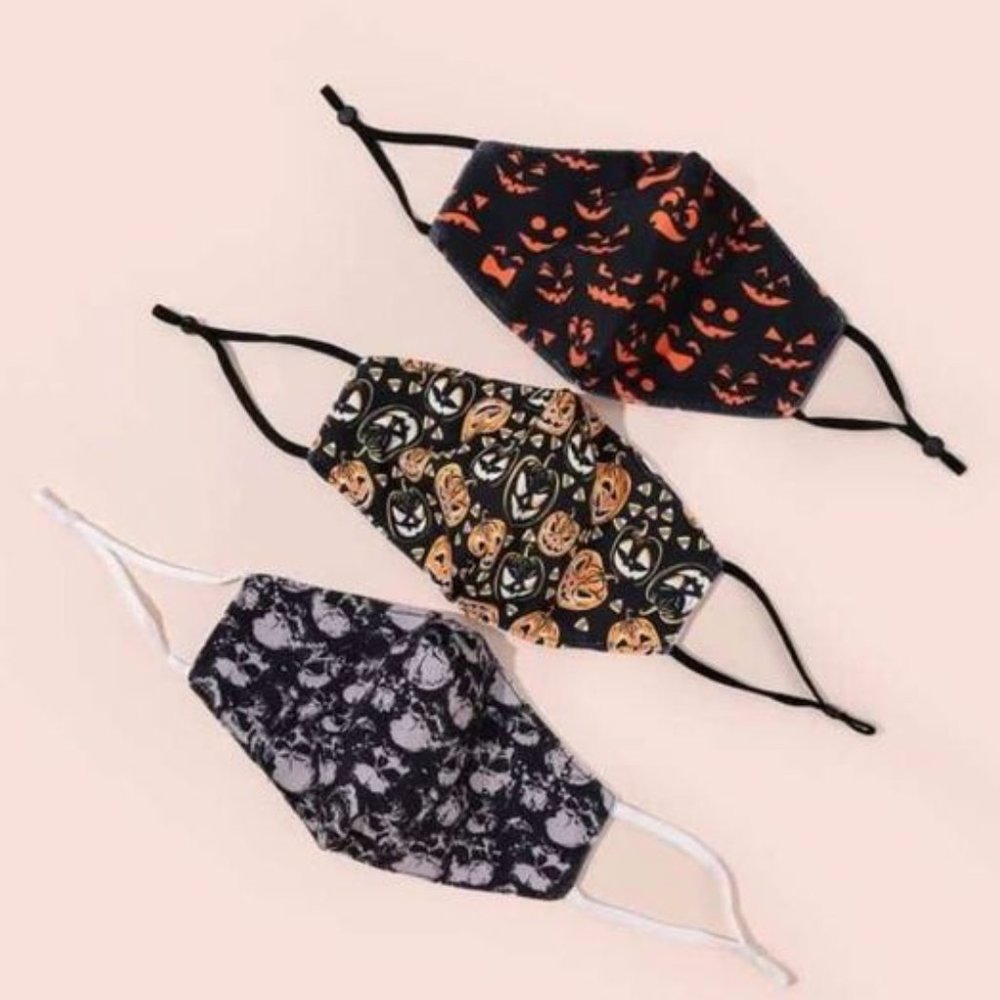 New Halloween Face Mask (3) All 3 , Ships in 1-2 Business Days